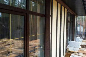 Облицювання фасаду будинку дошкою HolzDorf Івано-Франківськ