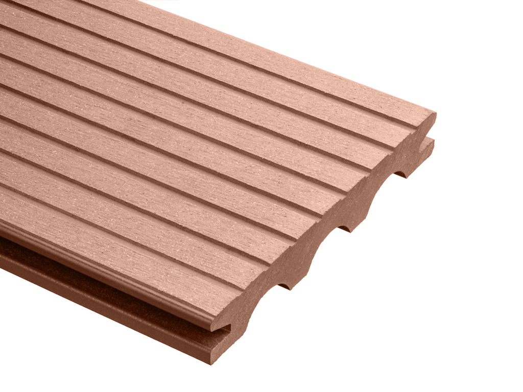 ТЕРРАСНАЯ ДОСКА МАССИВ HOLZDORF 140×20Х2400 ММ,БРАШ 3 Каштан